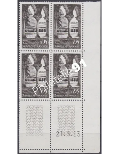 Coin daté sur Timbre n° 1394, Collection timbres France
