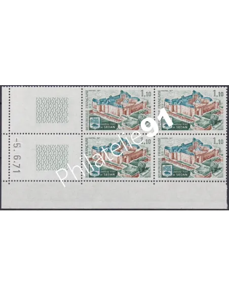 Coin daté sur Timbre n° 1686, Collection timbres France
