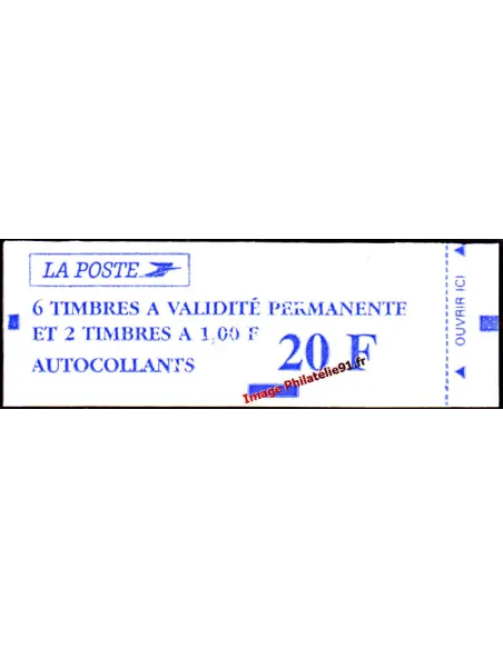 Carnet de timbres de France n° 1507 Type Marianne du 14 juillet