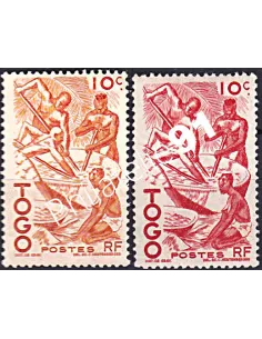 Variété sur timbre du TOGO n° 236,Collection timbres colonies
