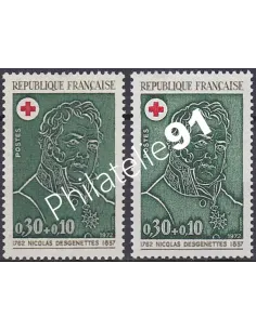 Variété sur n° 1735,Collection timbres France
