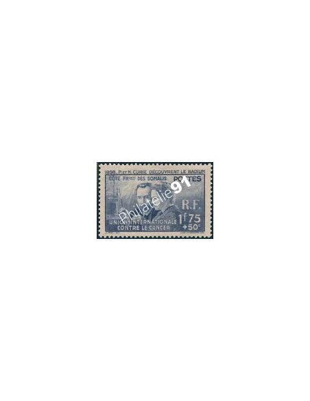 COTES DES SOMALIS n° 147, Marie Curie, timbres des colonies françaises