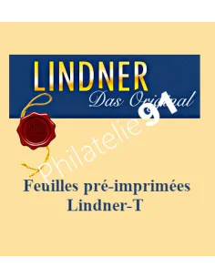 LINDNER,Feuilles pour Blocs Souvenirs, matériel philatélique