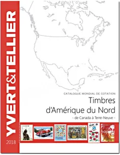 Catalogue timbres AMERIQUE DU NORD 2018, catalogues philatéliques