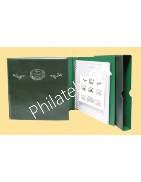 Album SUPRA, Pages  "TRESORS DE LA PHILATÉLIE",matériel philatélique