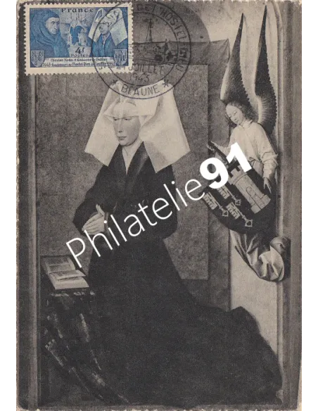 France, timbre n° 583a sur Carte Maximum, Collection lettre France