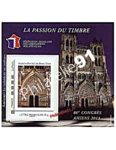 Bloc n° 7 de la FFAP 2013 - Amiens - la cathédrale en couleurs