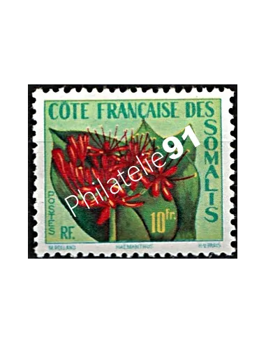 Timbres de COTE DES SOMALIS n° 290 Flore Haemanthus, timbres des colonies