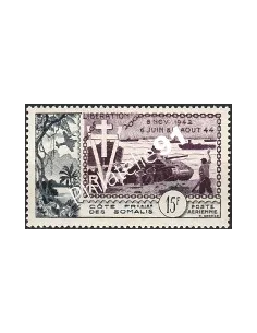 COTE DES SOMALIS PA n° 24 Libération, timbres des colonies françaises