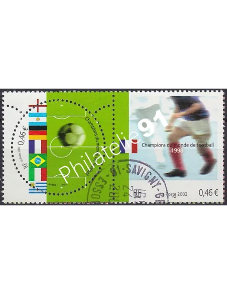 Timbre n° 3483 à 3484  oblitéré, Paire, Collection timbres France
