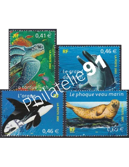Timbre n° 3485 à 3488  oblitéré, Collection timbres France