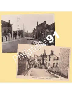France, Cartes d'Oradour-sur-Glane, 39/45, Collection lettre France