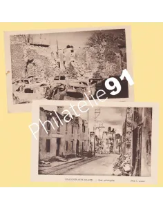 France, Cartes d'Oradour-sur-Glane, 39/45, Collection lettre France