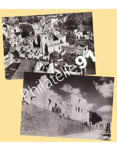 France, Cartes d'Oradour-sur-Glane, 39/45, Collection lettre France