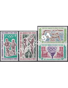 Timbres d'AFARS ET ISSAS, PA n° 72 à 75, timbres des colonies