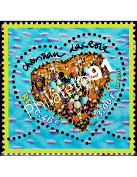 Timbre n° 3368 - Saint-Valentin. Cœur 2001 - Lacroix.