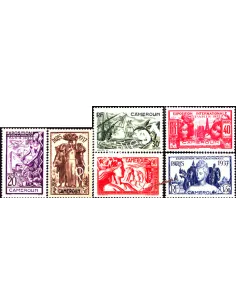 Timbres du CAMEROUN n°153 à 158, timbres des colonies
