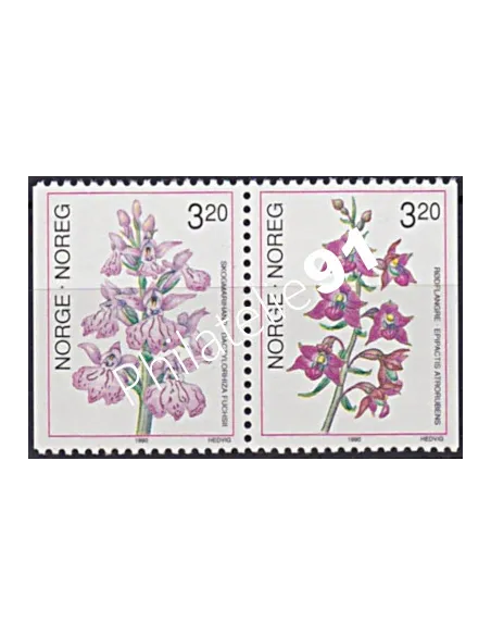 Norvège, n° 995a, timbres en Paire, Collection timbres Europe