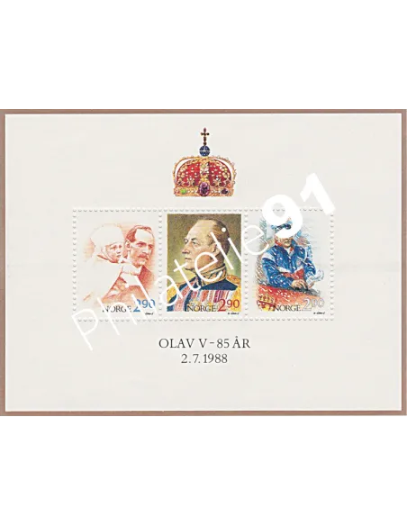 Timbres de Norvège, BF n° 9, Collection timbres Europe