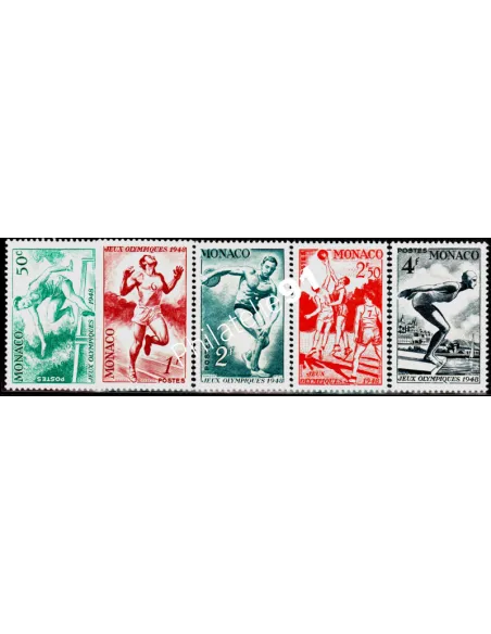 MONACO - n° 319 à 323 ** - Jeux olympiques de Londres