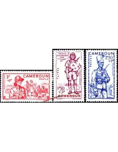 Timbres du CAMEROUN n° 197 à 199, timbres des colonies