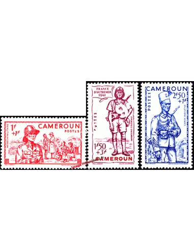 Timbres du CAMEROUN n° 197 à 199, timbres des colonies