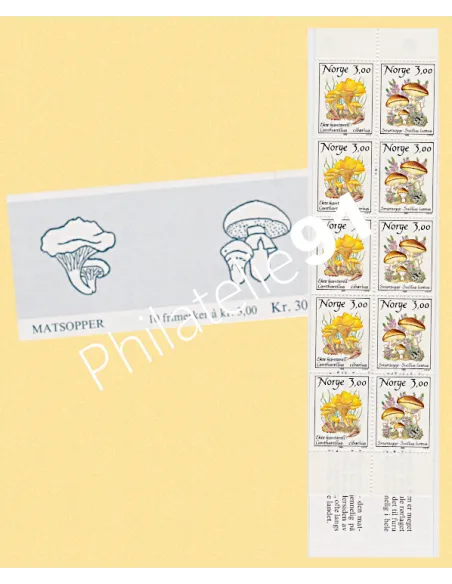 Norvège, Carnet de Timbres n° 966 - Thème : OISEAUX.