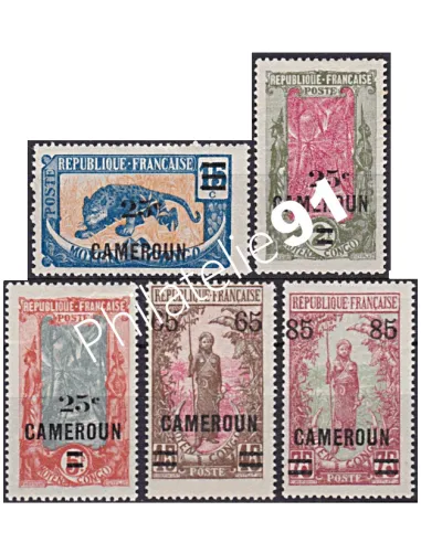 CAMEROUN, n° 101 à 105, collection timbres des colonies françaises