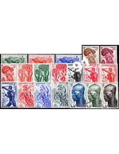 Timbres du CAMEROUN n° 276 à 294, timbres des colonies Francaises