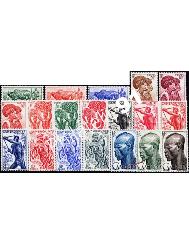 Timbres du CAMEROUN n° 276 à 294, timbres des colonies Francaises