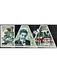 Timbres de MONACO n° 412 à 414, Albert Schweitzer, Timbres Monaco