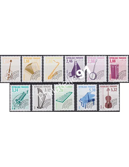préoblitérés n° 213 à 223, collection Timbres France