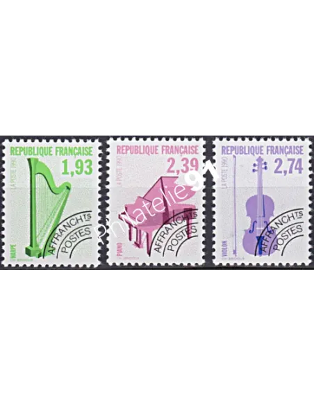 préoblitérés n° 210 à 212, collection Timbres France