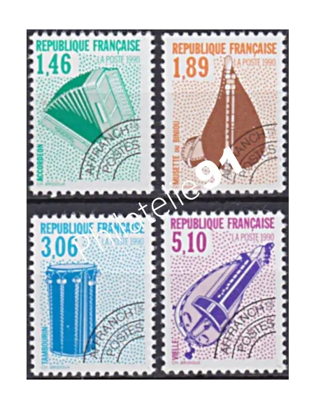 préoblitérés n° 206 à 209, collection Timbres France