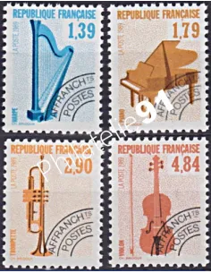 préoblitérés n° 202 à 205, collection Timbres France