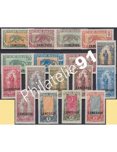 Timbres du CAMEROUN n° 84 à 100, Collection timbres Colonies