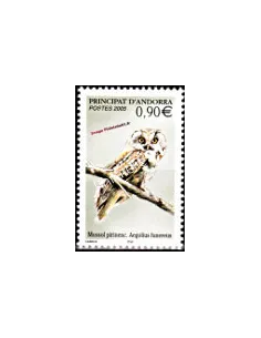 Timbre d'Andorre Français n° 607 - Thématique: Oiseaux