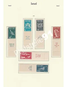 Lot de timbres d'Israel - Collection de timbres