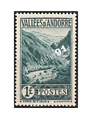 Timbre n° 39 - Timbre d'Andorre Français