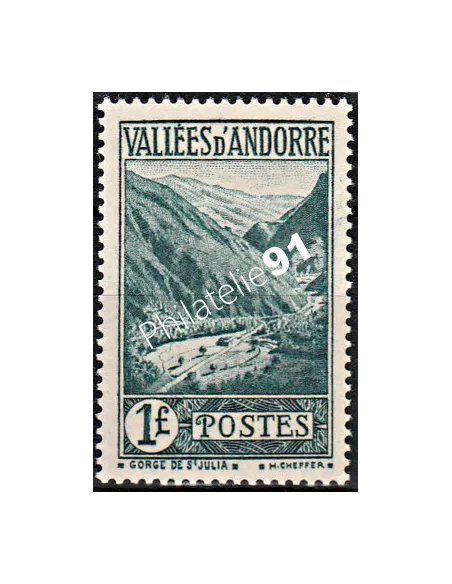 Timbre n° 39 - Timbre d'Andorre Français