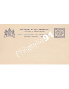 Indes Néerlandaises,entier postal, collection entier Monde