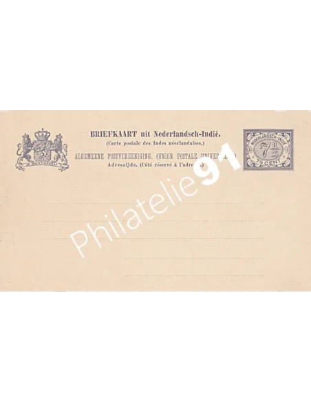 Indes Néerlandaises,entier postal, collection entier Monde