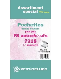 pochettes FRANCE 2018 1er semestre autoadhésifs - matériel philatélique