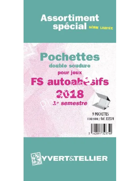 pochettes FRANCE 2018 1er semestre autoadhésifs - matériel philatélique