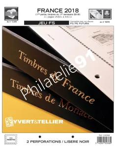JEU FS FRANCE 2018 1er semestre, matériel philatélique