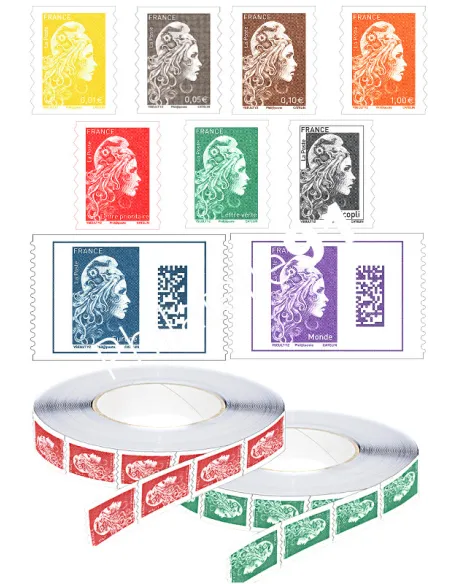 timbres Marianne l'engagée 2018, collection timbres France