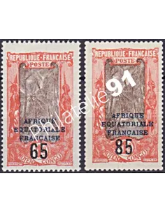 Moyen-Congo n° 91 à 92, Collection timbres Colonies Françaises