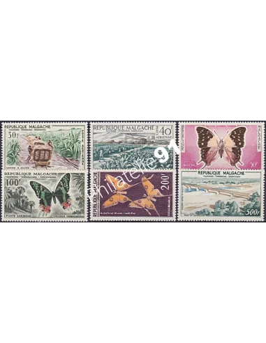 Madagascar, PA n° 78 à 83, collection timbres Colonies Françaises