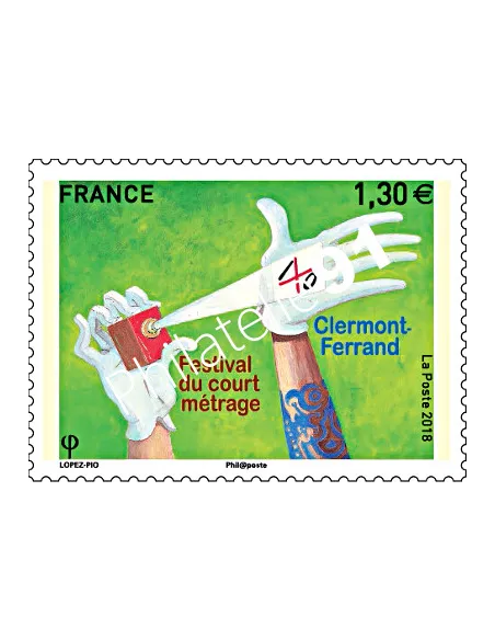 Timbre n° 5201, court métrage de Clermont-Ferrand, timbres France