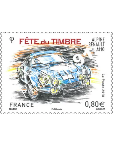Timbre n° 5204, Timbre Fête du timbre - Alpine Renault A110, timbres France